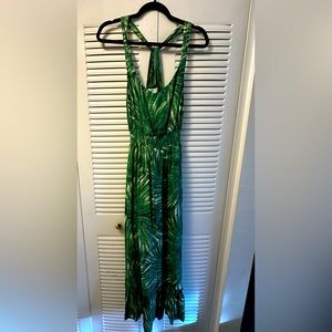 C&C California linen dress , crisscross back. Size 6